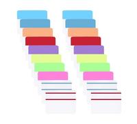 400 Pieces Tabs 2 Inch Sticky Index Tabs, Writable and Repositionable File Tabs Flags for Pages or Book Markers, Reading Notes, Classify Files, 20 Sets 10 Colors (400 Pieces Style A)