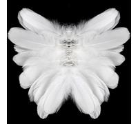 400 Pieces White Feathers, 3 Sizes/5-18 cm Feathers for Crafting, Natural Goose Feathers White Feathers for Dream Catcher, Craft Feathers for Dreamcatcher Earring DIY Crafting Wedding Deco