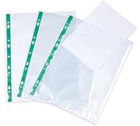 400 Quality Punched Pockets 50micorn Strong A4 Punched Pockets Filing Glass Crystal Clear