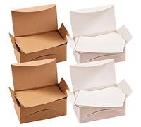 400 Sheets Blank Message Cards Business Cards, Kraft Paper Study Cards Gift Tags Index Cards for DIY Graffiti, Messages, Self-Design Creation(White/Brown)