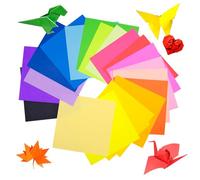 400 Sheets Origami Paper, 20 Vivid Bright Colors,6 Inch Square,Craft Paper ,for Home and School, Art Projects, Parties and Handmade DIY Origami, 15 x 15cm