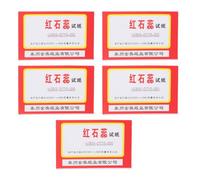 400 Sheets Red Litmus Paper for Alkaline Testing, 80 Per Book