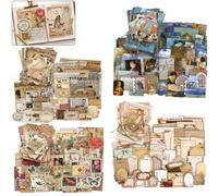 400 Sheets Retro Scrapbook Paper Kit, Vintage Junk Journal Supplies