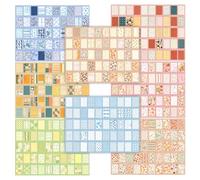 400 Sheets Scrapbook Paper - 8 Vintage Sets, Cardstock for Crafts, Collage | Junk journal kit with 8 themed vintage patterns. Great for card making, decoupage, scrapbooking & DIY. 8.3x5.6cm per sheet