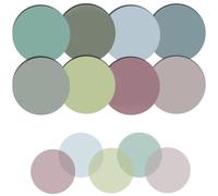400 Sheets Translucent Sticky Notes, Self-Adhesive Round Sticky Notes in 8 Colors, Transparent Bible Sticky Post Tabs, Perfect for Book Annotations, Journaling, Document Indexing, Easy Peel & Stick