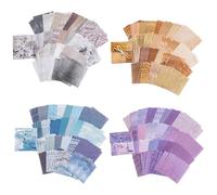 400 Sheets Vintage Scrapbook Paper Kit,8x8cm Patterned Papers for Scrapbooking,DIY Scrapbook Supplies Decorative Craft Papers Set,Aesthetic Stationery Collage Paper for DIY Craft,Writing,Travel