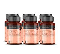 400% Strength Biotin 40,000mcg x 540 Caplets (6 Bottles of 90) - BioVOL²® Liposomal Biotin Complex | with Marine Collagen, Keratin, Vitamin C & More | 18 Months Supply