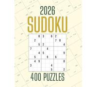 400 sudoku 2026: Daily Logic Fun to Keep Your Brain Fit | 2 Large Puzzles Per Page with Answers Included | A Perfect Gift for Adults, Seniors & Sudoku Fans
