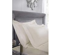 400 Thread Count Cotton - Oxford Pillowcase Pair in Cream