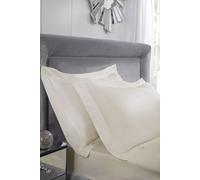 400 Thread Count Cotton - Oxford Pillowcase Pair in Cream