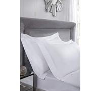 400 Thread Count Cotton - Oxford Pillowcase Pair in White
