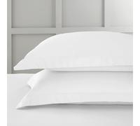 400 Thread Count Cotton Sateen Oxford Pillowcase Pair White