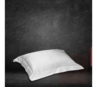 400 Thread Count Egyptian Cotton Pillow Cases 2 Pack, Plain Square Oxford Pillow Cover Cotton, Envelope Clouser Pillow Protectors, 50x75 Cm, White
