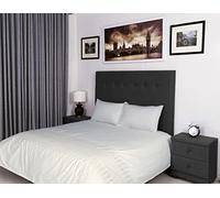 400 Thread Count Long Staple Egyptian Cotton organic Duvet Cover Set, Double Duvet Set, Quilt Cover, Bedding Set, SERENA Viscose Embroidered Off White Duvet Sets - 200x200cm