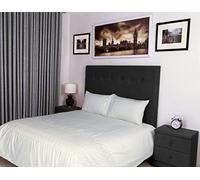 400 Thread Count Long Staple Egyptian Cotton organic Duvet Cover Set, Double Duvet Set, Quilt Cover, Bedding Set, Tricia Viscose Embroidered Off White Duvet Sets - 200x200cm