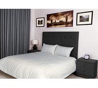 400 Thread Count Long Staple Egyptian Cotton organic Duvet Cover Set, King Duvet Set, Quilt Cover, Bedding Set, ALLEGRA Viscose Embroidered Off White Duvet Sets - 230x220cm