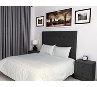 400 Thread Count Long Staple Egyptian Cotton organic Duvet Cover Set, King Duvet Set, Quilt Cover, Bedding Set, Livia Viscose Embroidered Off White Duvet Sets - 230x220cm