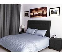 400 Thread Count Long Staple Egyptian Cotton organic Duvet Cover Set, King Duvet Set, Quilt Cover, Bedding Set, Tricia Viscose Embroidered Silver/Grey Duvet Sets - 230x220cm