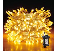 400LEDs Multifunction Timer Outdoor String Fairy Lights 40M Waterproof Christmas Decoration Shatchi Yellow One Size