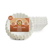 400 x 2 Pint / 8 to 12 Cup Basket Coffee Filter Papers by EDESIA ESPRESS | Compatible Con Delonghi, Sage, Gaggia, Krups Y Dualit, Antical Para Cafeteras, Rinde 60.000ml, Pack De 12, 400 Pack
