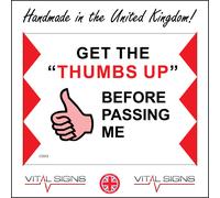 (400 x 300mm - 16 x 12, A - Sticker / Sav - Non-See Through) CS553 Get The Thumbs Up Before Passing Me Sign Magnetic Trucks Notice Eyeball 600mm x 450mm B - Magnetic - Vehicle Grade