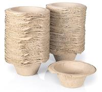 400 x Easy Care Solutions | Disposable Pulp Sick Bowls with Rim | 800ml | 1 Pack of 400