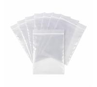 400 Zip Seal Bags Clear Plastic Zip Lock Food Storage, Small Plastic Pouches with Zips, Self Seal, Resealable Packaging for Freezer, Jewellery, Medicine, Office, Mailing and Craft Use 5 x 7.5 Inch
