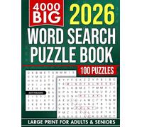 4000 Big Word Search Book for Adults and Seniors with 100 Puzzles: Large Print WordFind to Sharpen Focus, Boost Vocabulary & Relax (The Perfect Gift for Puzzle Lovers) (Gifts for Men & Women)