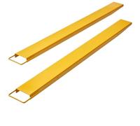 4000 Lbs Heavy Carbon Steel Pallet Fork Extensions, 1 Pair Yellow Forklift Truck Attachments(60in)