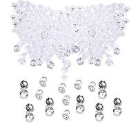 4000 PCS Acrylic Diamonds, 4.5 mm Scatter Crystals Clear Rhinestones Vase Fillers Crystal Decorative Glass Diamonds Wedding Crystals Confetti Acrylic Gems Diamond Wedding Table Decorations for Tables