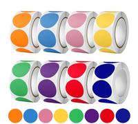 4000 Pcs Dot Stickers, Coloured Dot Stickers, Round Stickers, Circle Stickers with Sticker Dots Coloured Labels, Color Coding Labels, Small Circle Stickers for Office School Calendar Marking