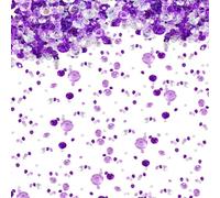 4000 Pcs Mini Acrylic Diamond Crystals Shiny Rhinestone Table Confetti Plastic Vase Filler Gems Glitter Fake Diamonds Transparent Decorative Rhinestones for Wedding Birthday Purple