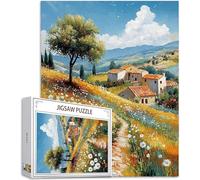 4000 pcs Piece Jigsaw Puzzles for Adults Daisy Puzzle Manor Pattern Design, Piece Puzzle Educational Games, DIY Adult Crafts Gift Box Packaging, Beautiful Decoration Gifts for Women, 141x87cm,Model542