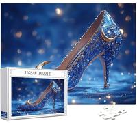 4000 pcs Piece Jigsaw Puzzles for Adults High Heel Puzzle Blue Pattern Design, Piece Puzzle Educational Games, DIY Adult Crafts with Gift Box, Beautiful Decoration, Gifts for Women, 141x87cm, Model440