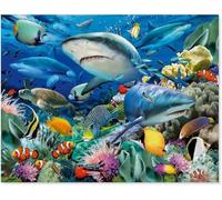 4000 piece（147x105.5cm） Adult Jigsaw Puzzle, Shark Reef, Educational Game Toy Puzzle for Adults