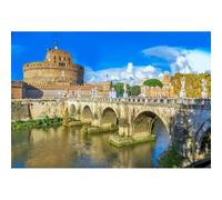 4000 Piece Jigsaw Puzzle for Adults, Castel Sant'Angelo by the Tiber River in Rome, Italy Jigsaw Puzzle Game Toy for Teens