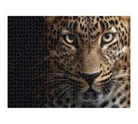 4000 Piece Jigsaw Puzzle, Leopard & Black Wall Art, Wooden Puzzle, 1T#970