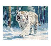 4000 Piece Jigsaw Puzzle, Winter & Tiger Wall Art, Wooden Puzzle, 1T#1039