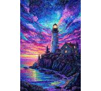 4000 Piece Jigsaw Puzzles for Adults, Abstract Lighthouse Landscape Classic Puzzle, 55.5x34.3 inch, Premium Interlocking No Dust, Family Indoor Activity