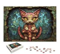 4000 Piece Jigsaw Puzzles for Adults, Animal Jigsaw Puzzles for Adults 4000, Cat Jigsaws for Family Educational Games, Wooden Puzzle with Gift Box, Unique Gifts for Women/Men, Home Wall Decor, -7298