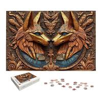 4000 Piece Jigsaw Puzzles for Adults, Anubis Jigsaw Puzzles for Adults 4000, Egypt Jigsaws for Family Educational Games, Wooden Puzzle with Gift Box, Unique Gifts for Women, Home Wall Decor, -5020