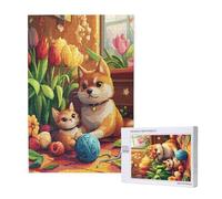 4000 Piece Jigsaw Puzzles for Adults Cartoon Jigsaw Comes with Packaging Box and Reference Pictures, Fun and Joyful Family Entertainment Games, Challenging Adult Puzzles Gifts Home Decor Cat M-1273