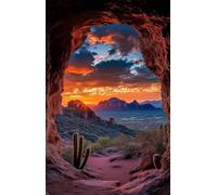 4000 Piece Jigsaw Puzzles for Adults, Cave Sunset 55.5x34.3 inch, Challenging Brain Teaser Puzzle, Premium Cardboard Hobby Gift for Adults & Seniors