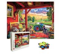 4000 Piece Jigsaw Puzzles for Adults Dog - Wooden Puzzles for Adults - Farm Puzzle 55.7 X 34.4 Inch - Jigsaw Games for Adult - Box Packaging with Extra Fun Challenges - Gifts for Men and Women 8p-181