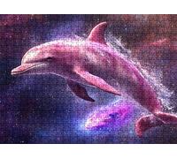 4000 Piece Jigsaw Puzzles for Adults, dream dolphin Wooden Puzzle Hard Difficult Challenging Puzzle, jigsaw Puzzle 55.7 x 34.4 inches, Stress Relief Wall Decor, Educational Games, w0-591