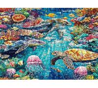 4000 Piece Jigsaw Puzzles for Adults, dream sea turtle Wooden Puzzle Hard Difficult Challenging Puzzle, jigsaw Puzzle 55.7 x 34.4 inches, Stress Relief Wall Decor, Educational Games, Gifts w0-605