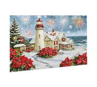 4000 Piece Jigsaw Puzzles for Adults Educational Game Jigsaw Puzzle, Jigsaw Puzzles for Adults 4000 Christmas Lighthouse, Challenging/Brainteasing Adult Jigsaws, Relaxation, Creativity fr0-575