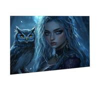 4000 Piece Jigsaw Puzzles for Adults Educational Game Jigsaw Puzzle, Jigsaw Puzzles for Adults 4000 Owl Woman, Challenging/Brainteasing Adult Jigsaws, Suitable for Relaxation, Creativity fr0-605