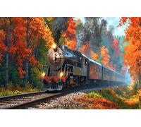 4000 Piece Jigsaw Puzzles for Adults Jungle Train Challenging Puzzle Educational Games Puzzle for Adults 4000 Pieces Family Game Great Gift Idea, 55.5 x 34.3 inch
