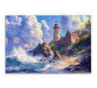 4000 Piece Jigsaw Puzzles for Adults, Landscape Jigsaw Puzzles for Adults, Wooden Puzzle with Gift Box, Lighthouse Jigsaws for Family Educational Games, Unique Gifts for Women/Men, Home Decor, -2463